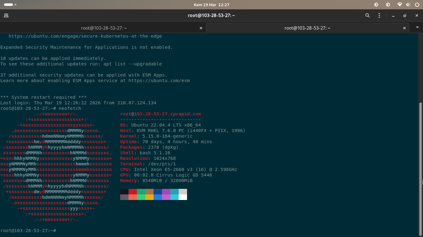 Ubuntu 22.04 LTS (Jammy Jellyfish)