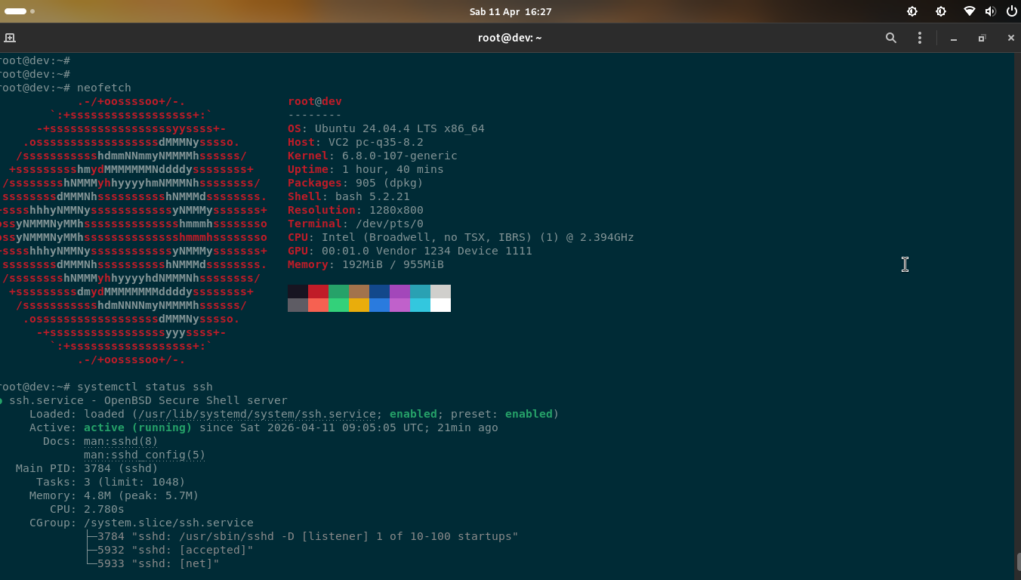OpenBSD Secure Shell server Ubuntu Noble