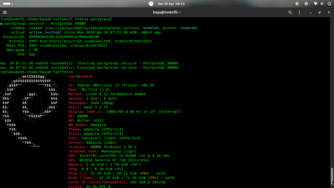 Tutorial Mengaktifkan Remote Access pada Database PostgreSQL PostgreSQL 18.3 pada Debian Linux 13 (Trixie)
