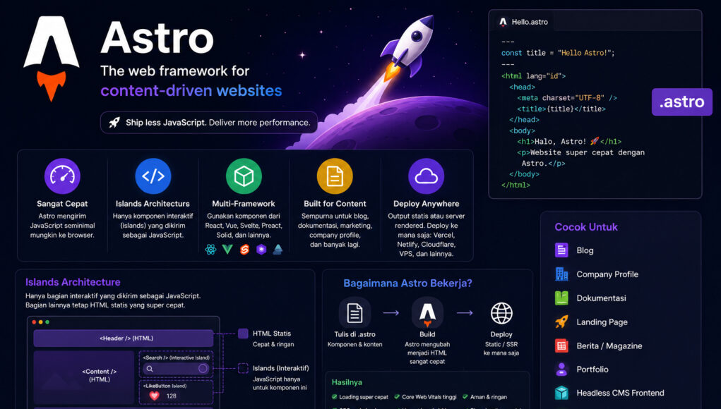 Astro, Framework Modern