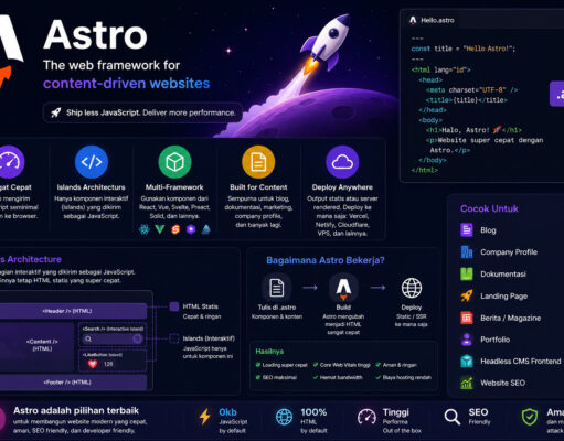Apa Itu Astro? Kelebihan dan Kekurangan Astro Dibanding WordPress Astro, Framework Modern
