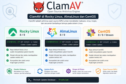 Panduan Install ClamAV di Rocky Linux, AlmaLinux dan CentOS Panduan Install ClamAV di Rocky Linux, AlmaLinux dan CentOS