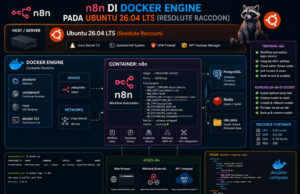Panduan Install n8n di Docker Engine dengan Ubuntu 26.04 LTS (Resolute Raccoon) Panduan Install n8n di Docker Engine dengan Ubuntu 26.04 LTS (Resolute Raccoon)