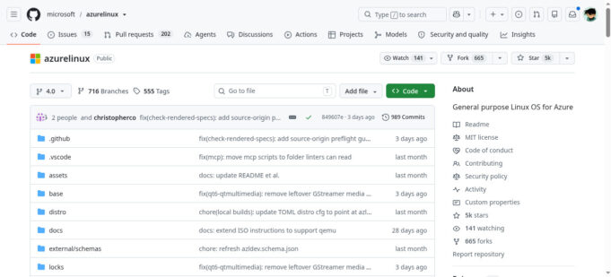Microsot Azure Linux (Github) Microsot Azure Linux (Github)