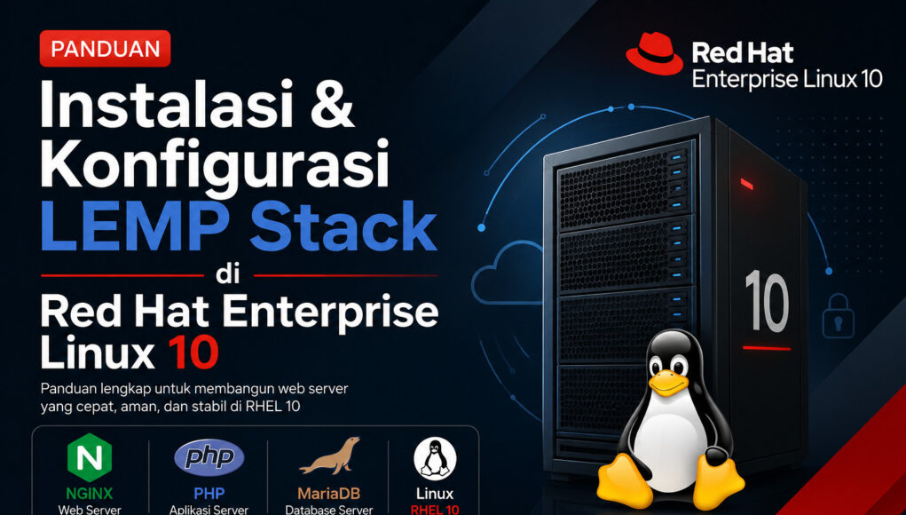 Panduan Instalasi & Konfigurasi LEMP Stack di Red Hat Enterprise Linux 10 Panduan Instalasi & Konfigurasi LEMP Stack di Red Hat Enterprise Linux 10
